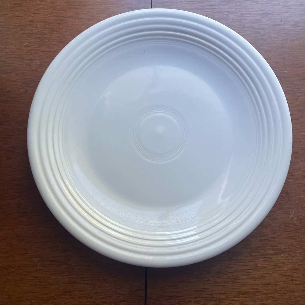 Fiesta Elegant White Dinner Chop Plate 16” Serveware Homer Laughlin